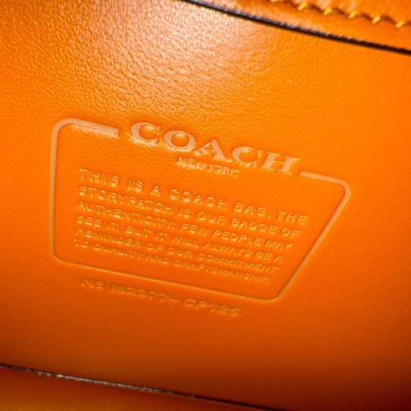 Coach Black Satchel with Gold Accents - Picture 8 of 16